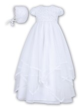 Sarah Louise -c- Girls Christening Robe & Bonnet.- BB093